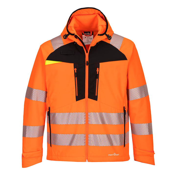 DX4 Hi-Vis Softshell ( 3L) - Portocaliu/Negru