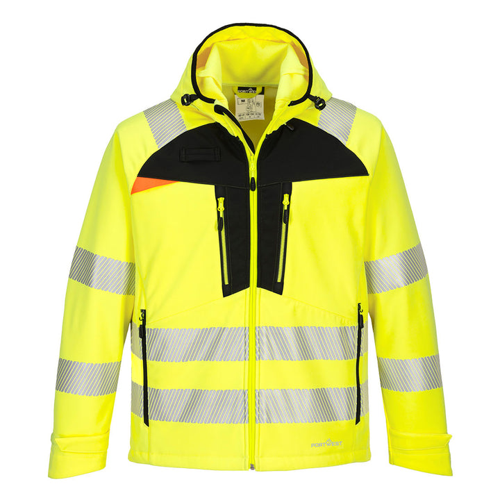 DX4 Hi-Vis Softshell ( 3L) - Galben/Negru