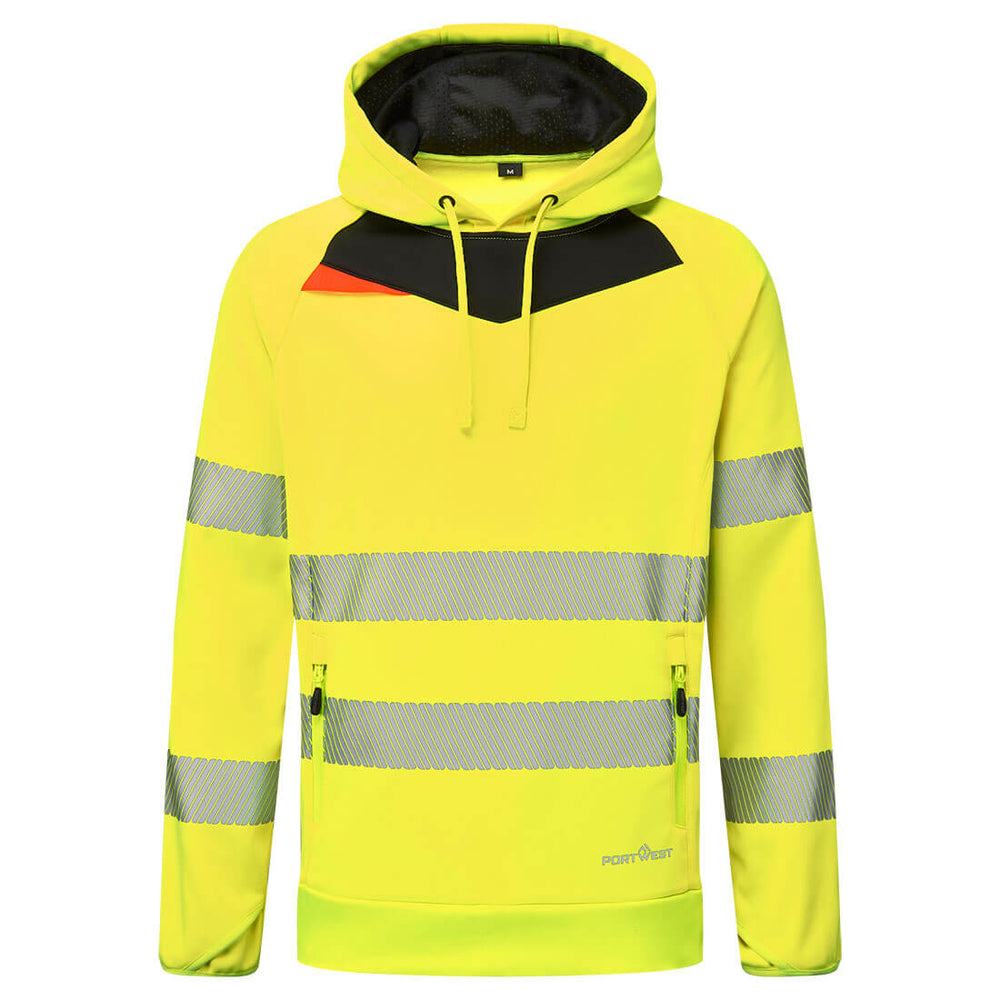 Hanorac cu glugă DX4 Hi-Vis - Galben/Negru