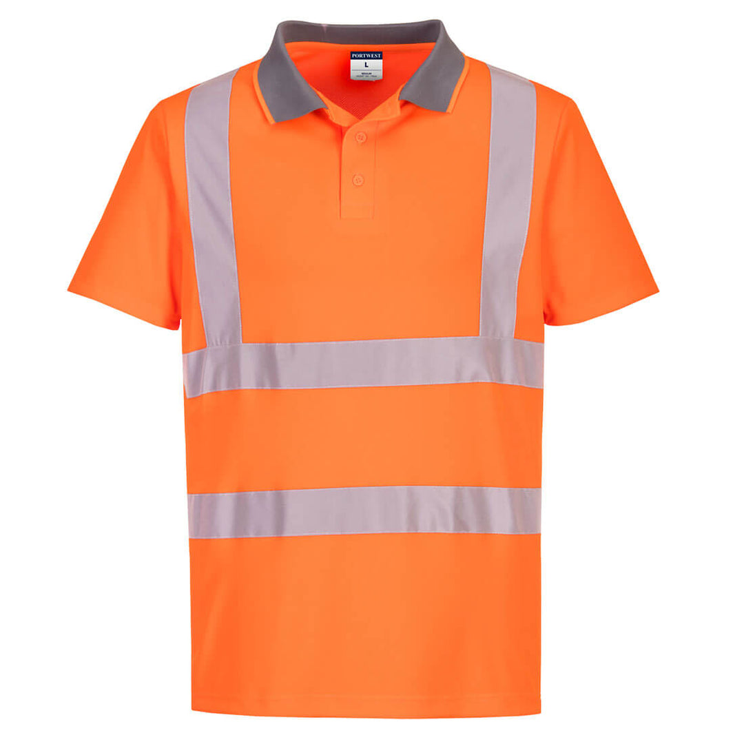 Polo Eco Hi-Vis S/S (pachet de 6) - Portocaliu