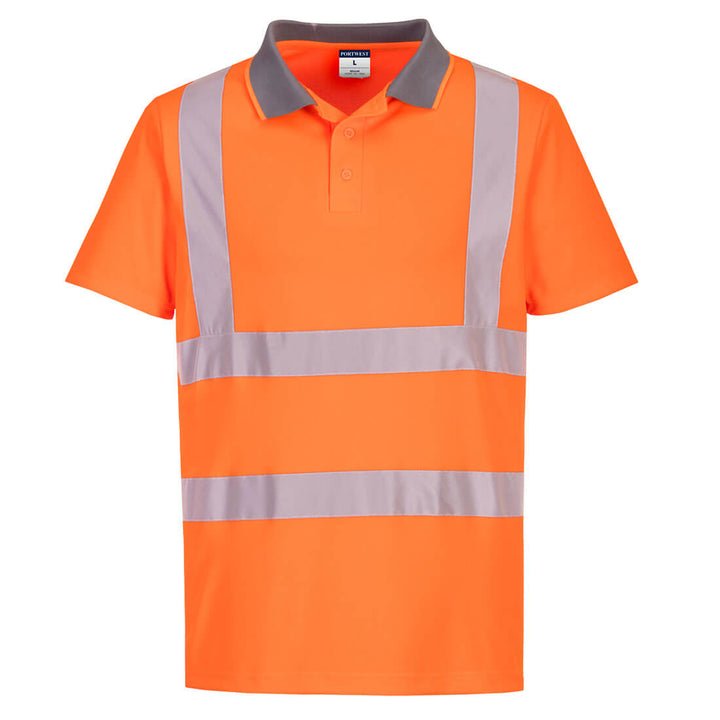 Polo Eco Hi-Vis S/S (pachet de 6) - Portocaliu