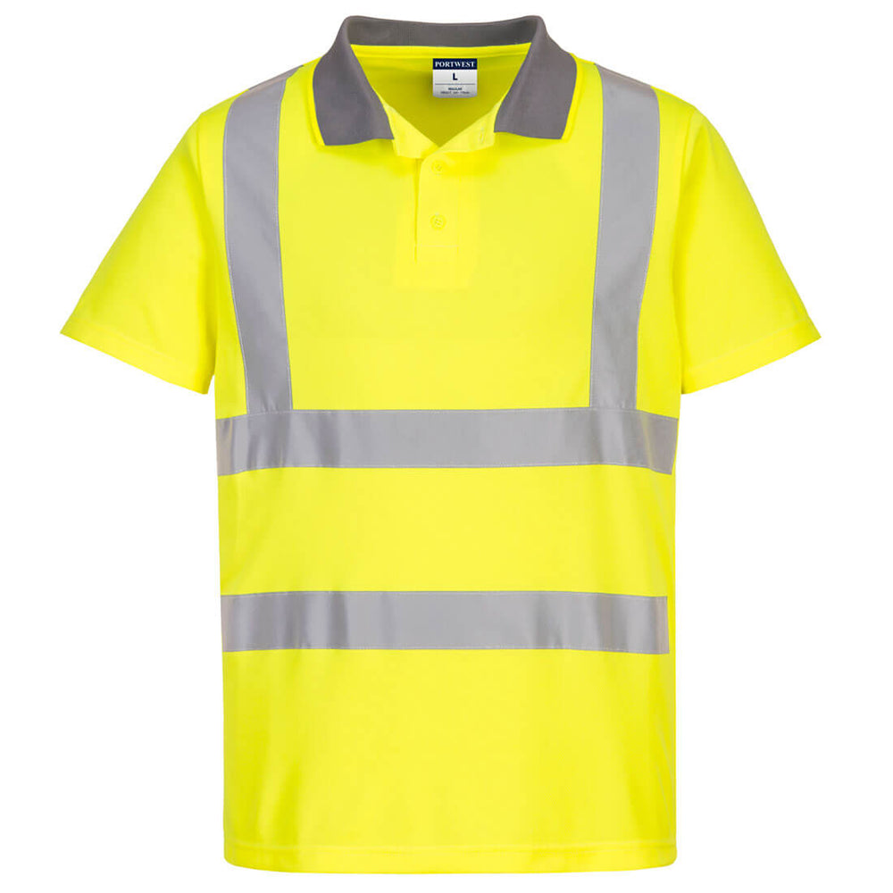 Polo Eco Hi-Vis S/S (pachet de 6) - Galben