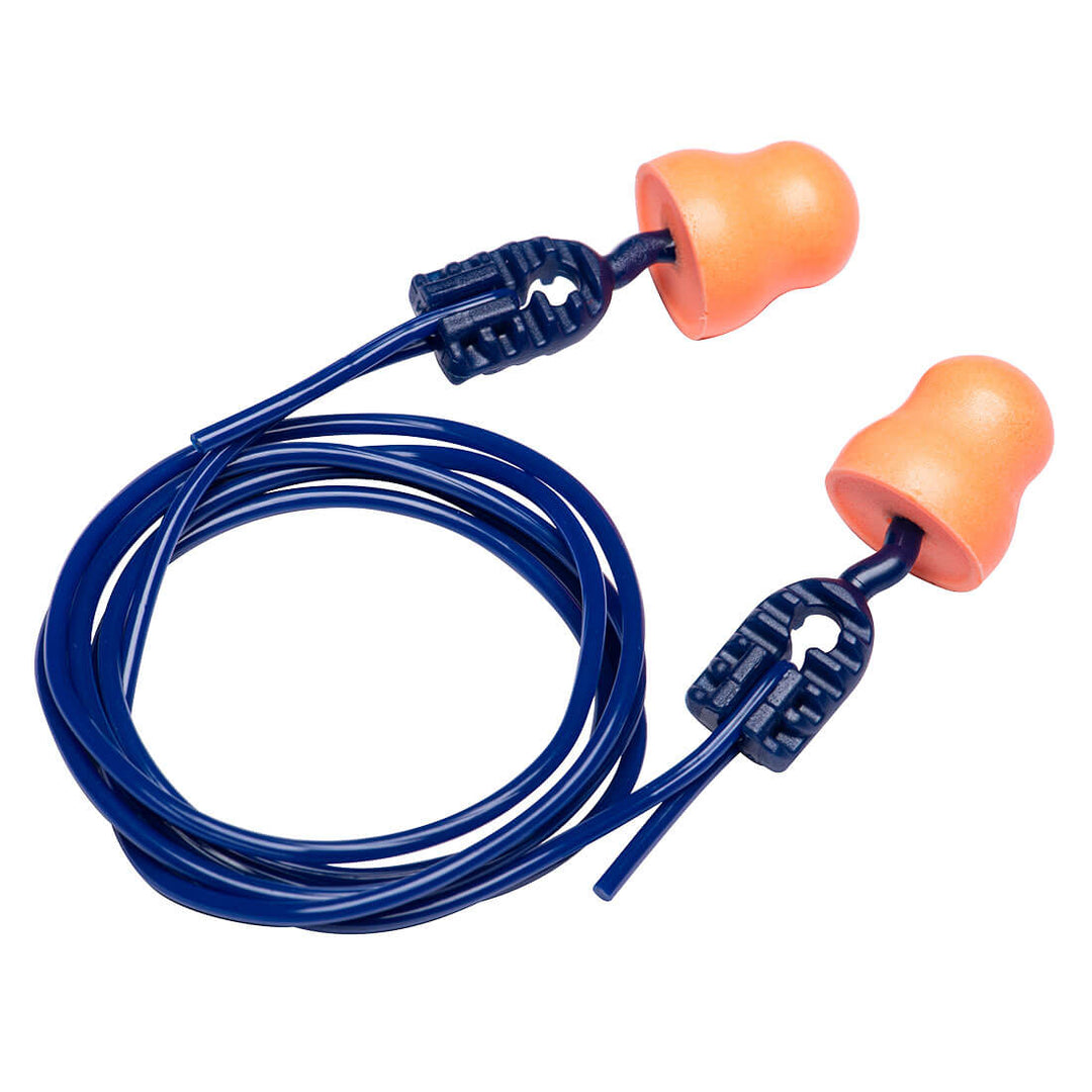 Easy Fit PU dopuri pentru urechi Corded (200 perechi) - Portocaliu