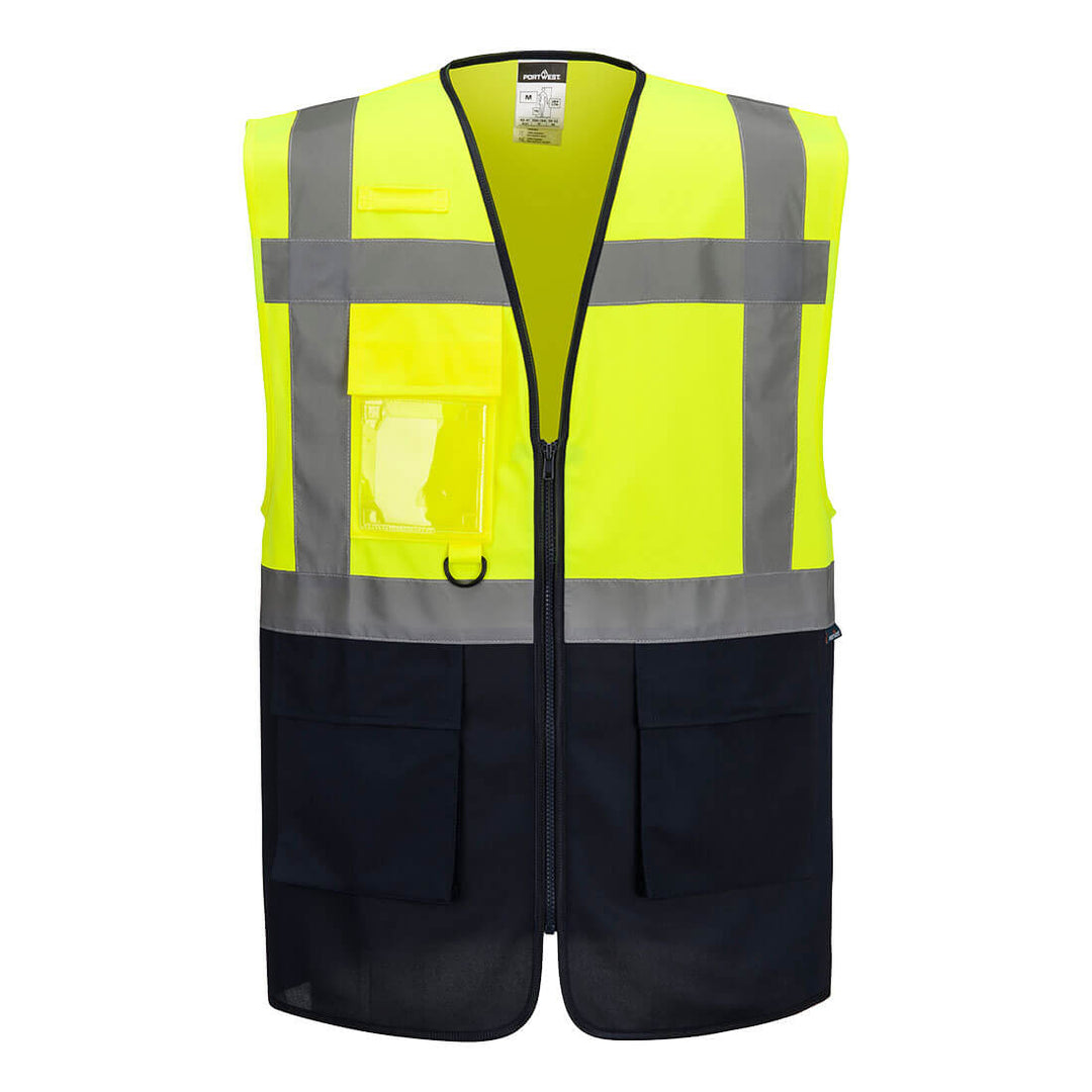 ES1 Essential Contrast Vest - Galben/Navy
