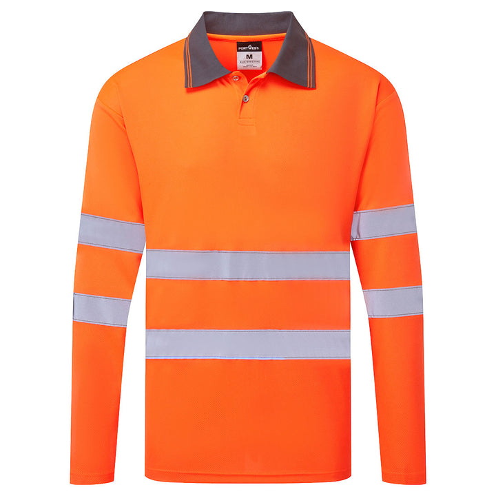 ES1 Essential HV PoloShirt L/S - Portocaliu