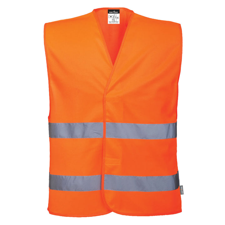 ES1 Essential HV Two Band Vest - Portocaliu