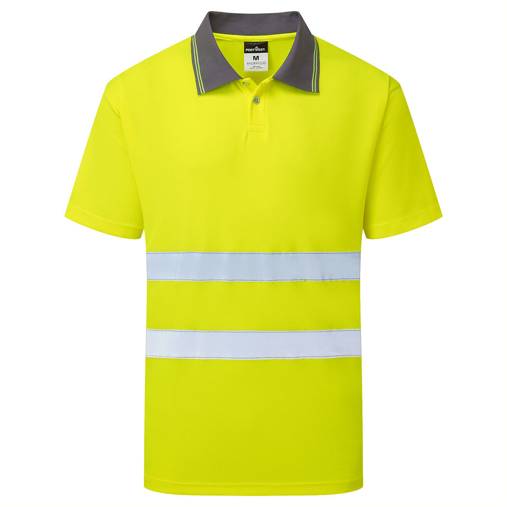 ES1 Essential HV PoloShirt S/S - Galben