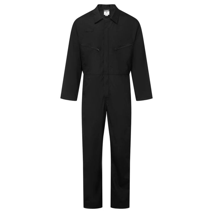 ES1 Essential Zip Boilersuit - Negru