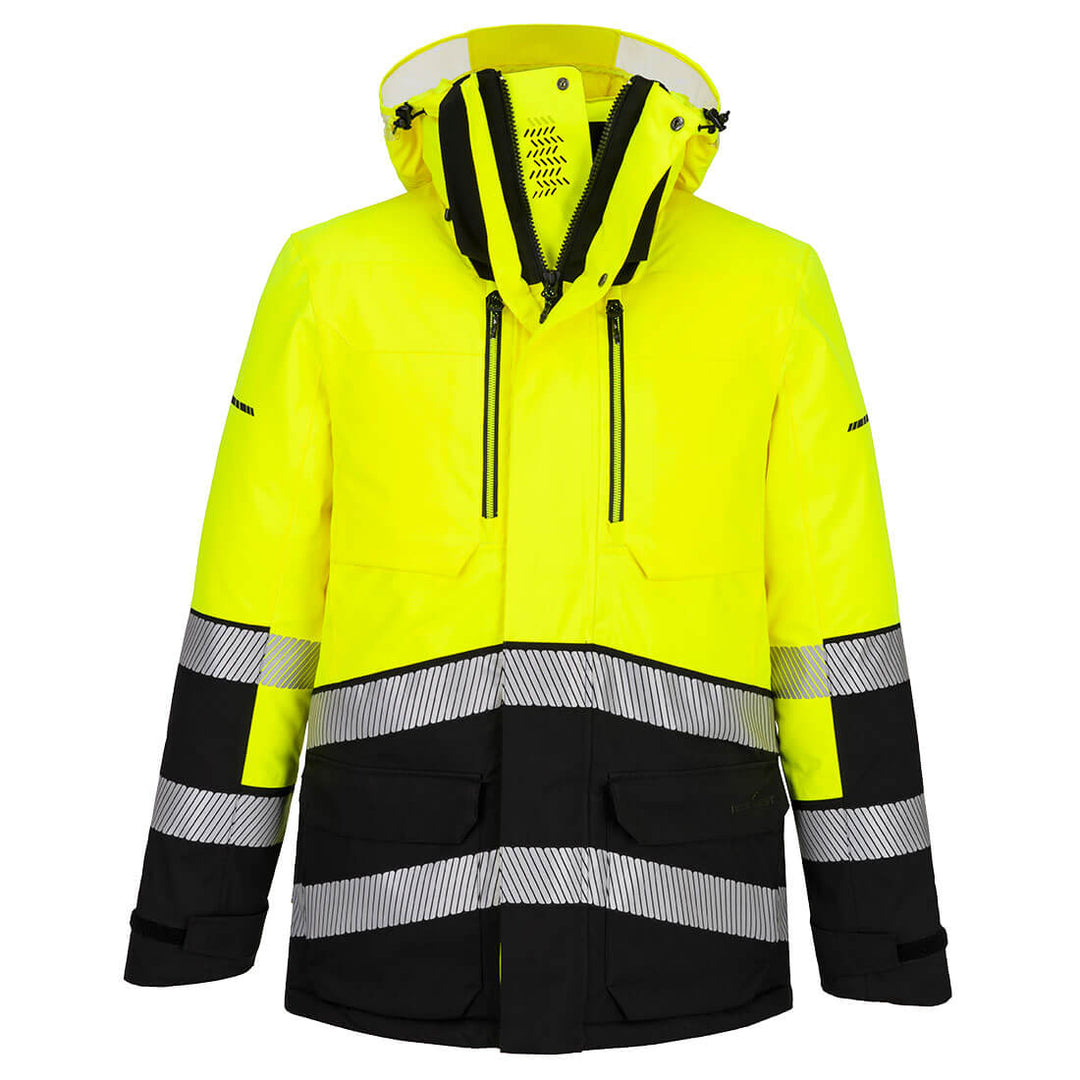 EV4 Jacheta Parka Expedition Hi-Vis - Galben/Negru