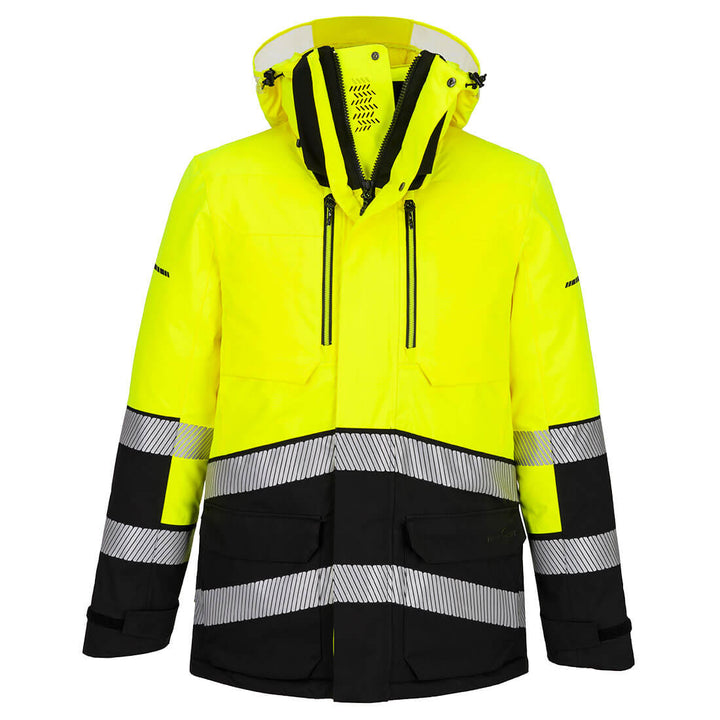 EV4 Jacheta Parka Expedition Hi-Vis - Galben/Negru