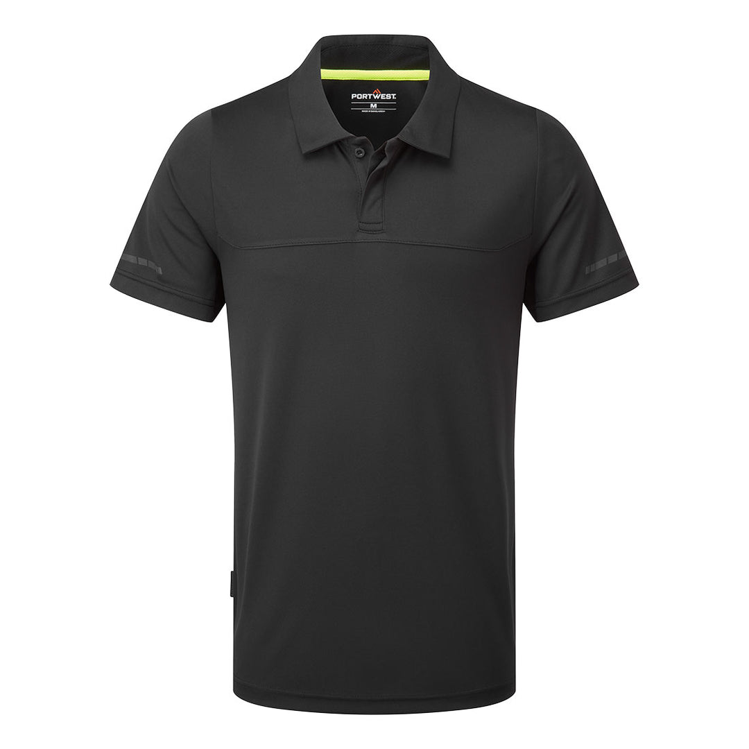 EV4 Tricou polo ușor S/S - Negru