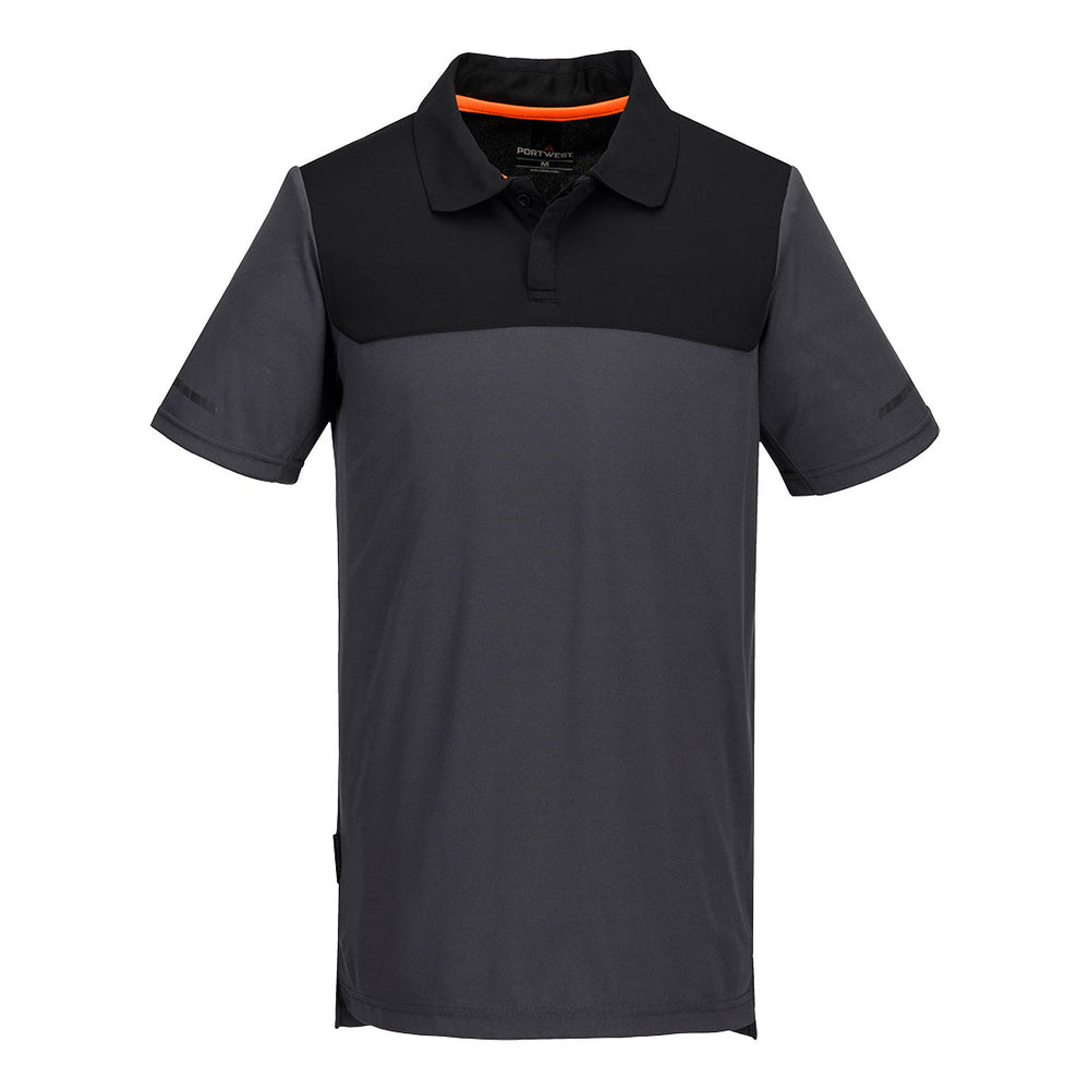 EV4 Tricou polo ușor S/S - Gri metalic