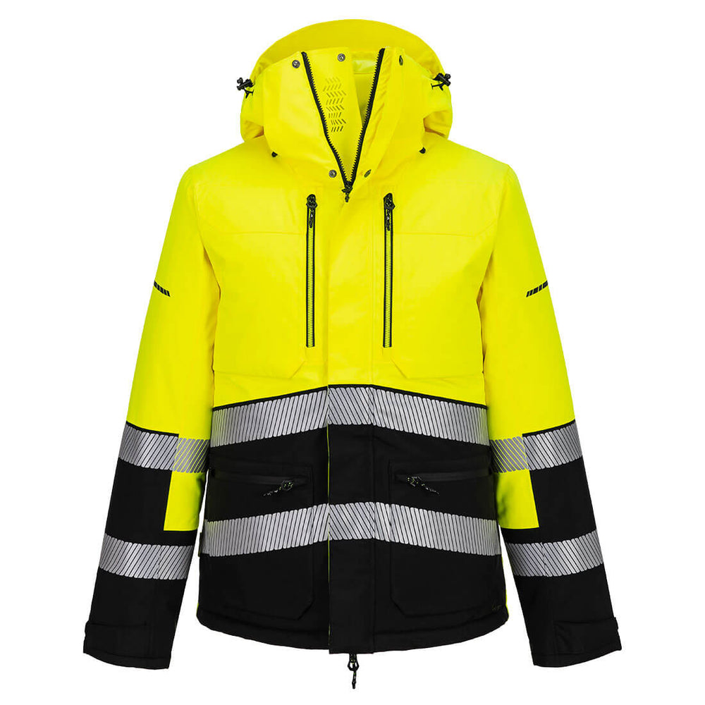 EV4 Jacheta Hi-Vis de Iarnă - Galben/Negru