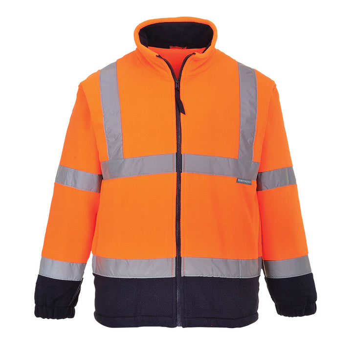 Fleece Hi-Vis Contrast - Portocaliu/Navy