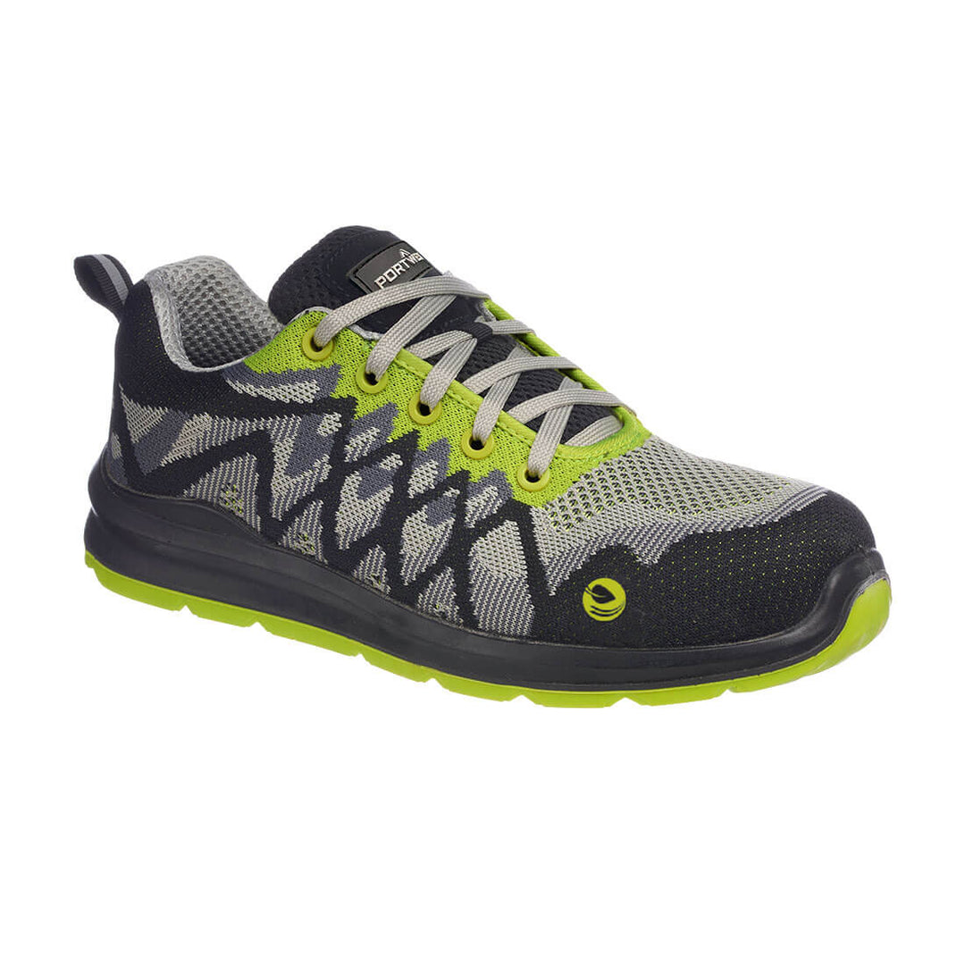 Portwest Compositelite Eco Safety Trainer S1P. - Negru/Galben