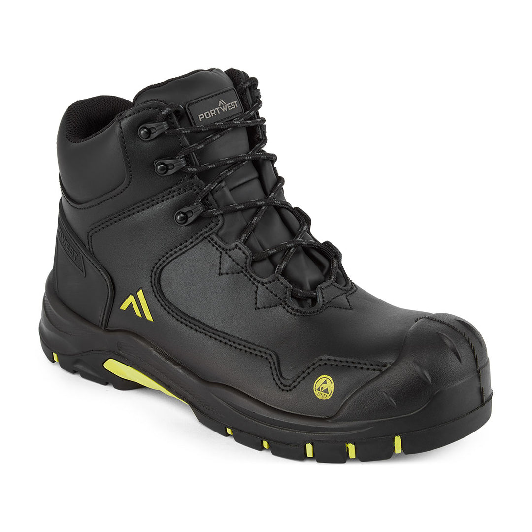 Apex Composite Mid Boot S3S ESD HRO SR SC FO - Negru/Galben