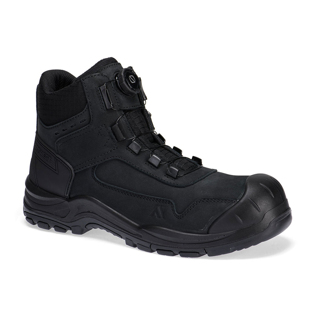Oțel Nubuck Cizmă pentru gleznă S3 HRO SR FO SC - Negru