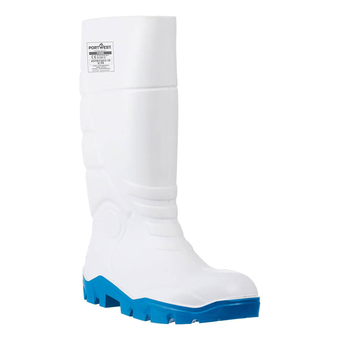 Cizme din Poliuretan  Safety Wellington S4 CI FO - Alb