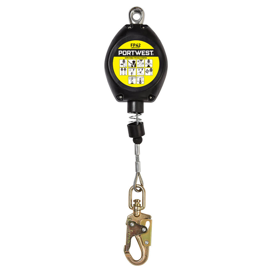 Sistem Anticadere 6m Retractabil - Negru
