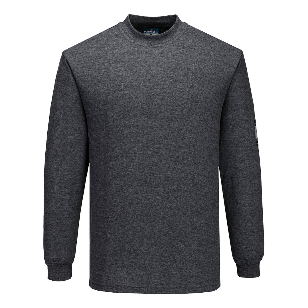 FR Modaflame Hi-Vis Tricou anti static cu maneca lunga - Gri