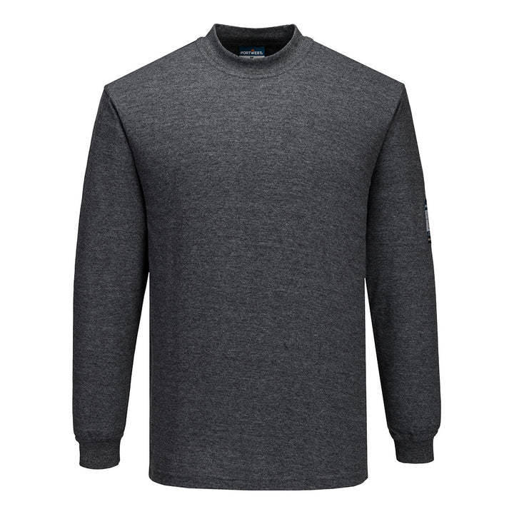 FR Modaflame Hi-Vis Tricou anti static cu maneca lunga - Gri