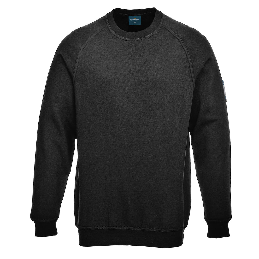 FR Modaflame Hi-Vis Tricou anti static cu maneca lunga - Negru