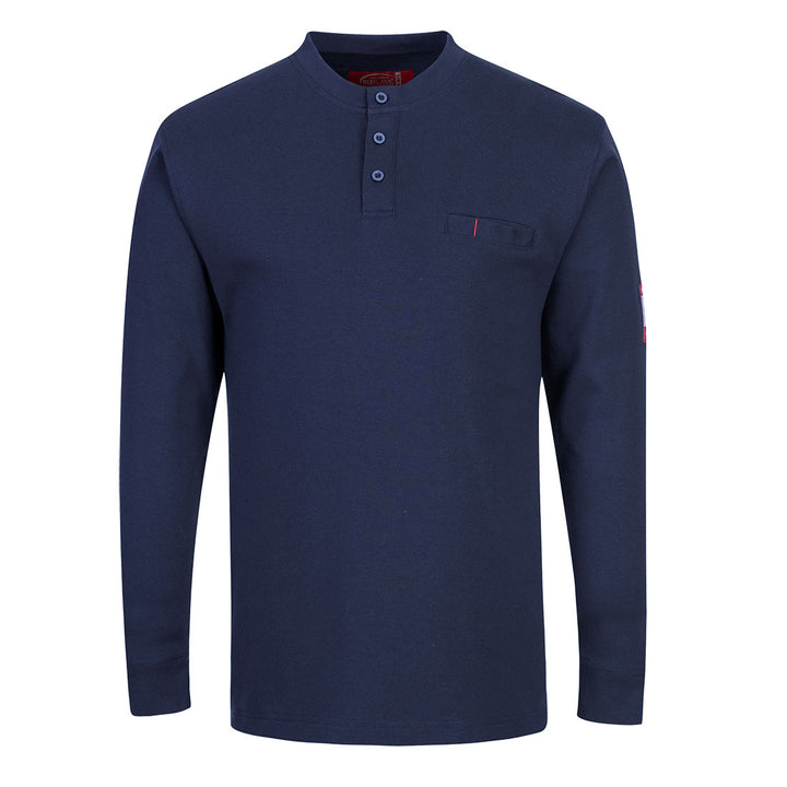 FR Anti-static Henley - Navy
