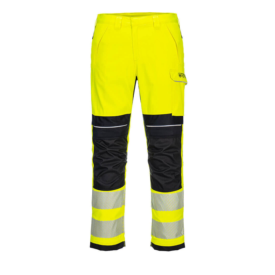 PW3 FR Modaflame Hi-Vis Work Trousers - Galben/Negru