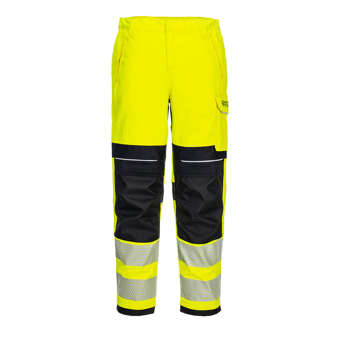 PW3 FR Modaflame Hi-Vis Pantaloni de lucru pentru femei - Galben/Negru