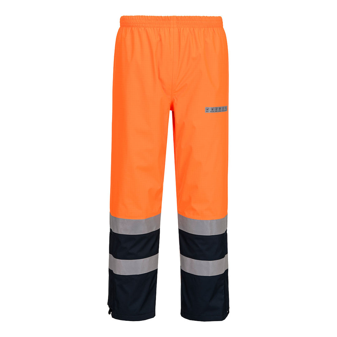 Pantaloni Bizflame Rain+ Hi-Vis Light Arc - Portocaliu/Navy