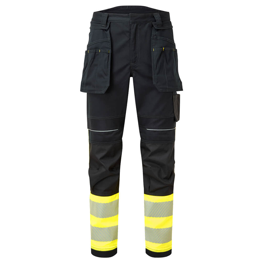PW3 FR Hi Vis Class 1 Holster Trousers - Galben/Negru