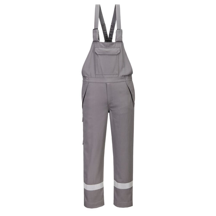 Pantaloni cu pieptar Bizflame Work+ FR - Gri
