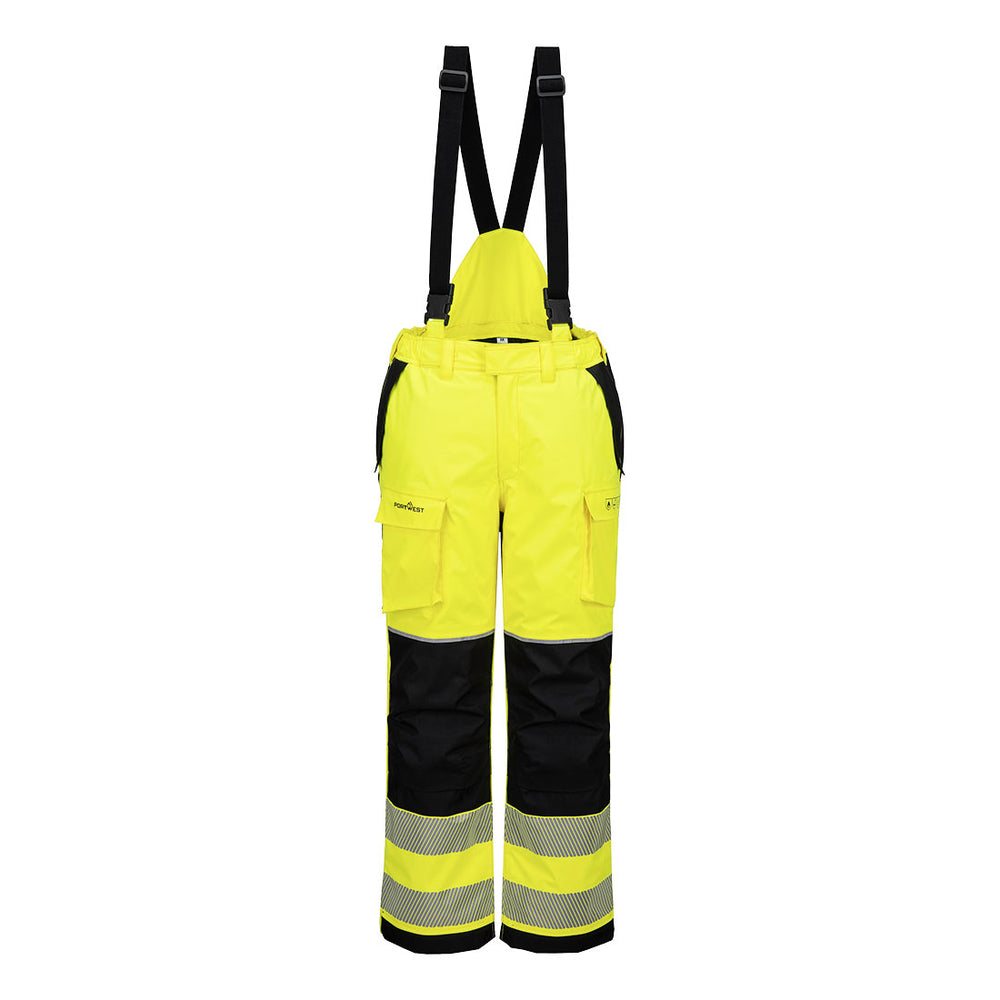 PW3 FR Modaflame Rain+ Hi-Vis Pantaloni de iarnă - Galben/Negru