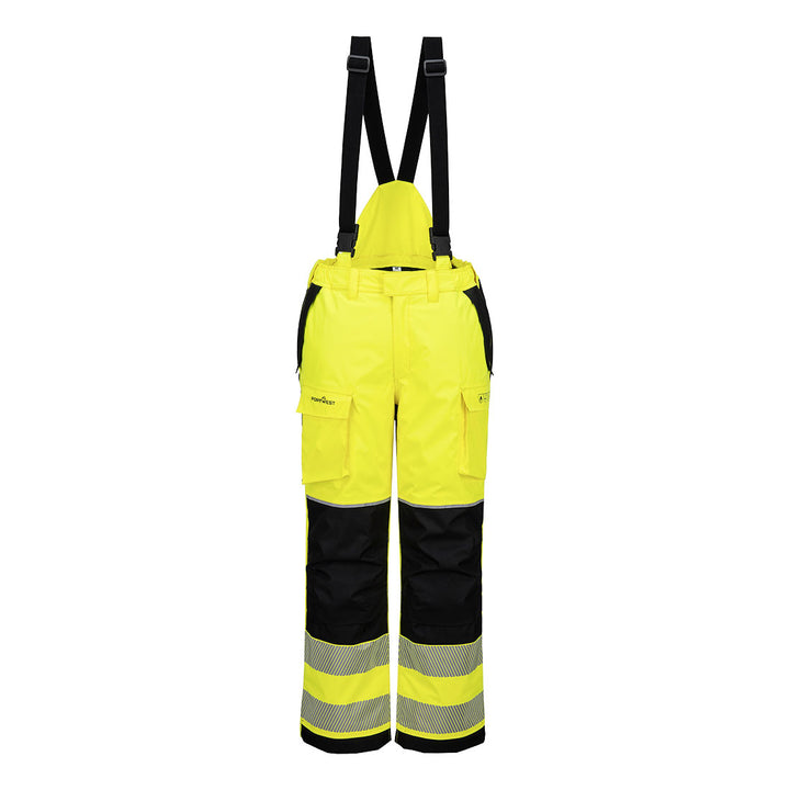PW3 FR Modaflame Rain+ Hi-Vis Pantaloni de iarnă - Galben/Negru