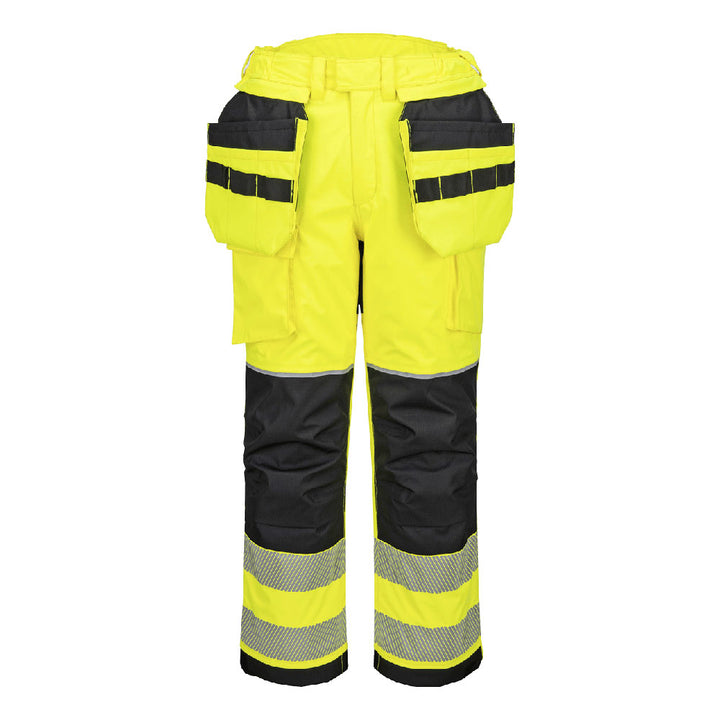 PW3 FR Modaflame Rain+ Hi-Vis Pantaloni de iarnă cu husă - Galben/Negru