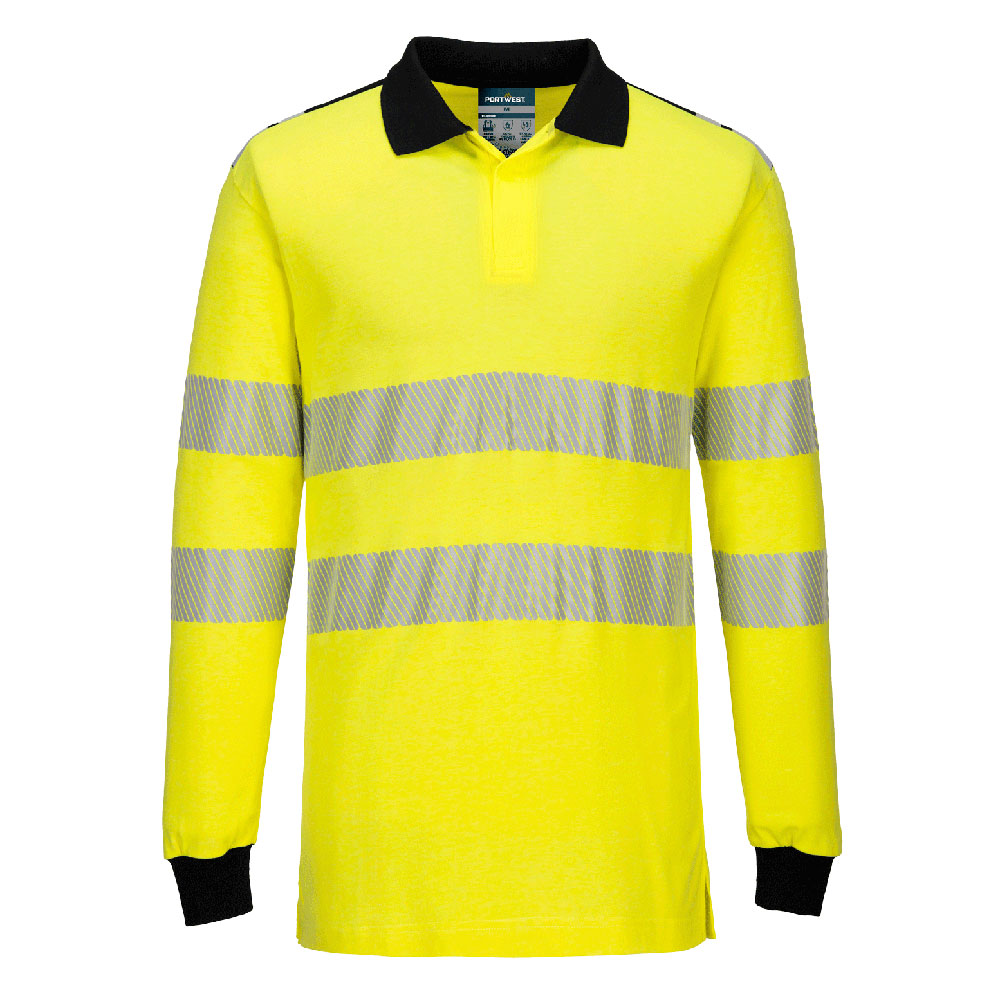 PW3 FR Modaflame Hi-Vis Polo Shirt - Galben/Negru