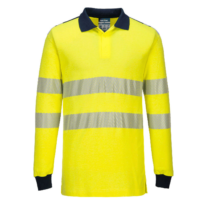 PW3 FR Modaflame Hi-Vis Polo Shirt - Galben/Navy