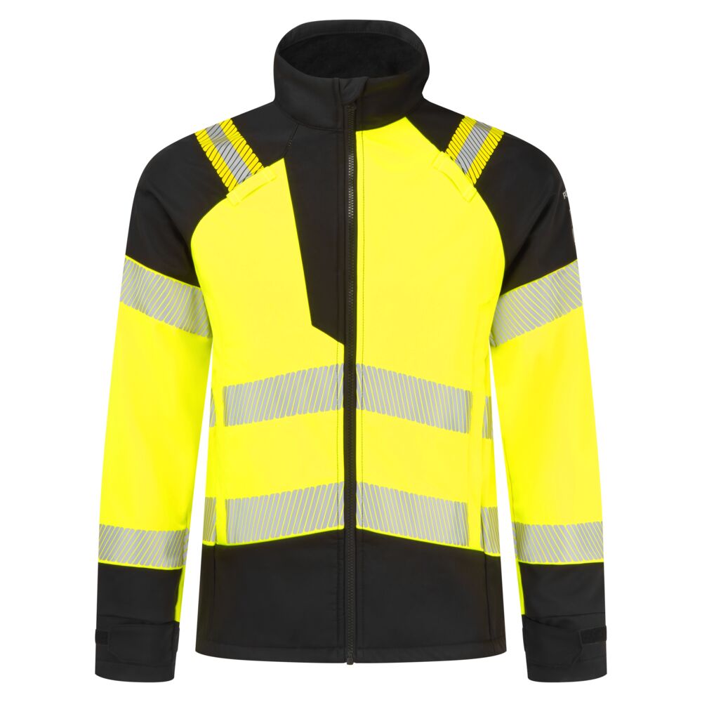 PW3 Modaflame Softshell Hi-Vis Multi-Norm FR Jacket - Galben/Negru