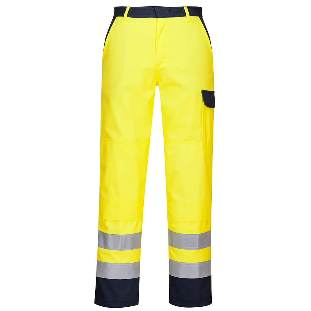 Pantaloni Bizflame Work Hi-Vis - Galben