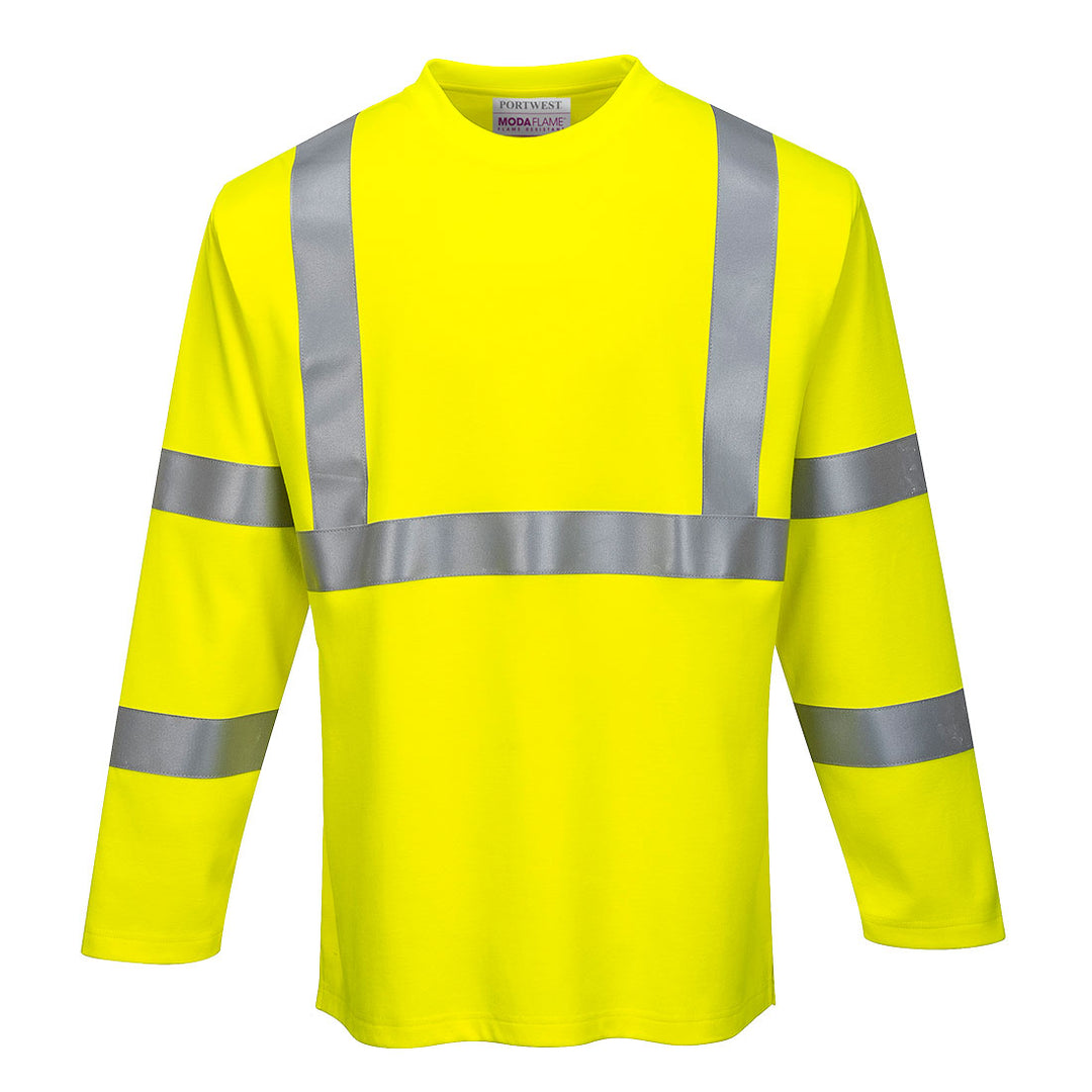FR Modaflame Hi-Vis Long Sleeve T-Shirt - Galben