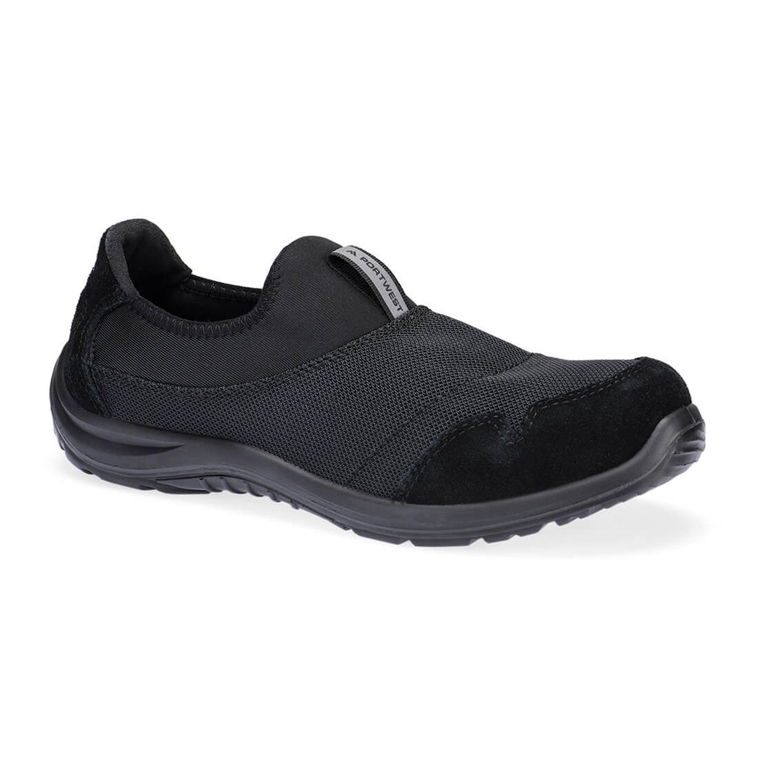 Oțel Textile Slip On Pantof S1P SR FO ESD - Negru