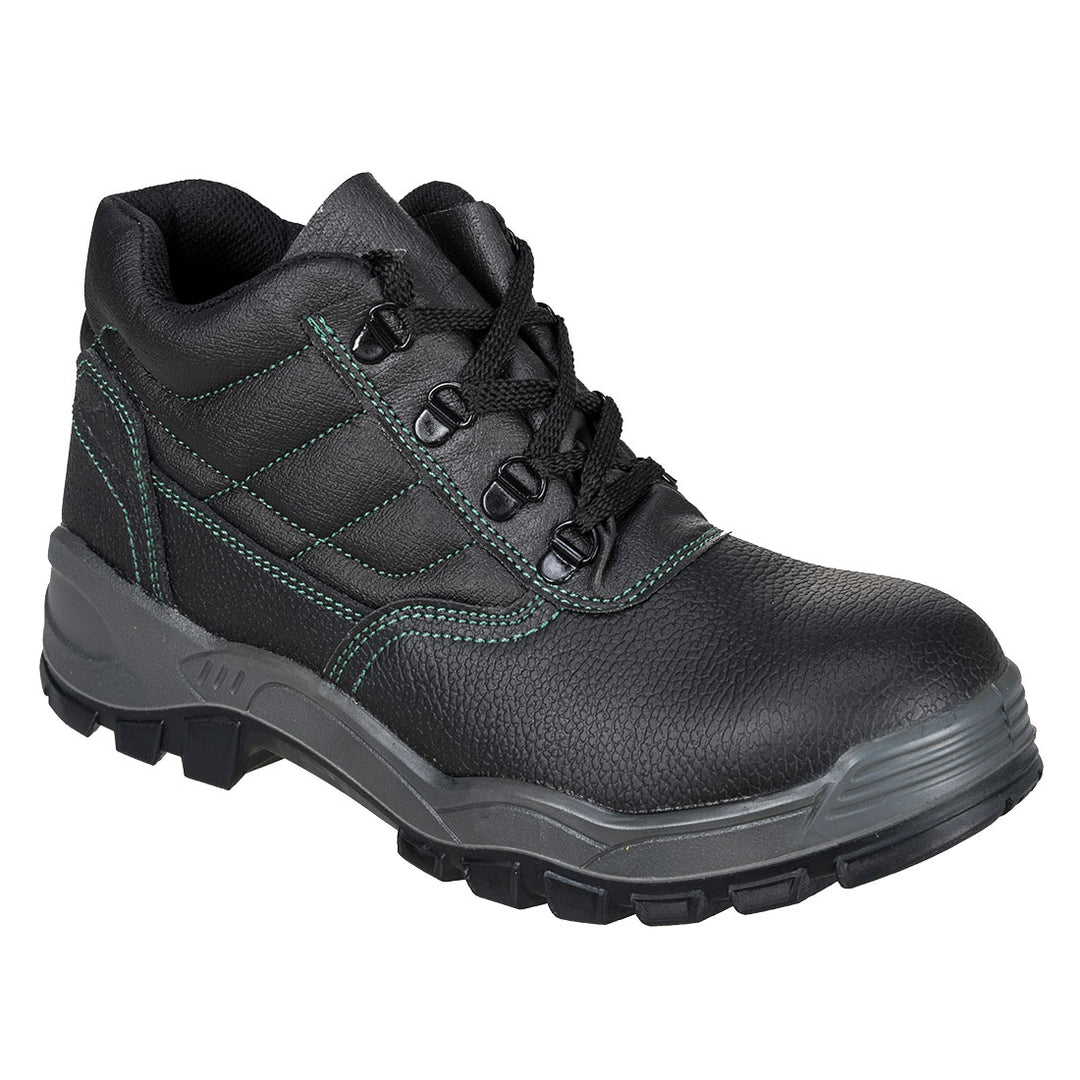 Gheata S1 SR Oțel Split piele - Negru