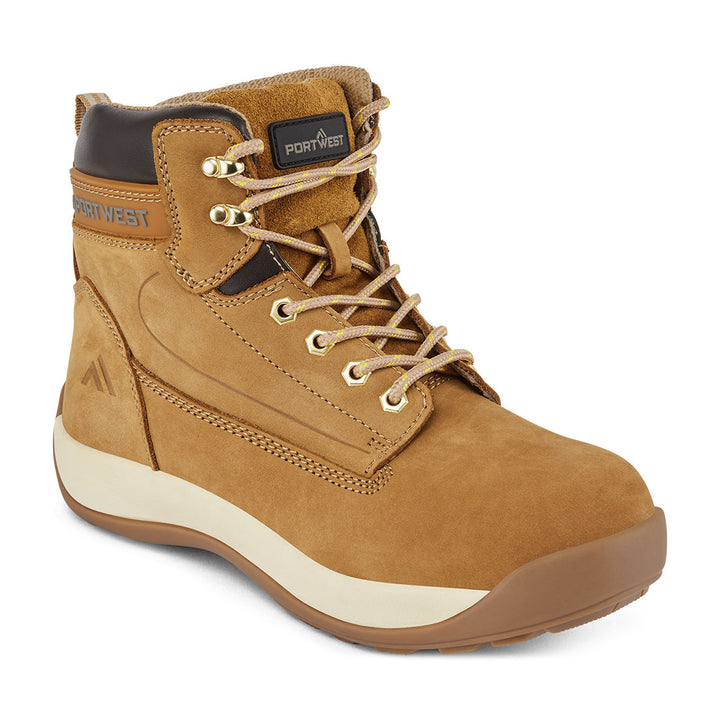 Oțel Nubuck piele Mid Boot S3 HRO - Miere