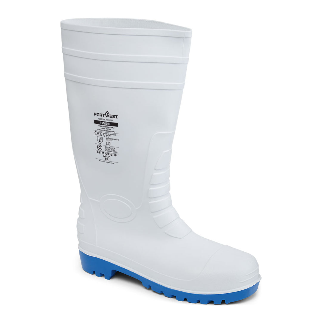 Cizme Total Safety Wellington S5 - Alb