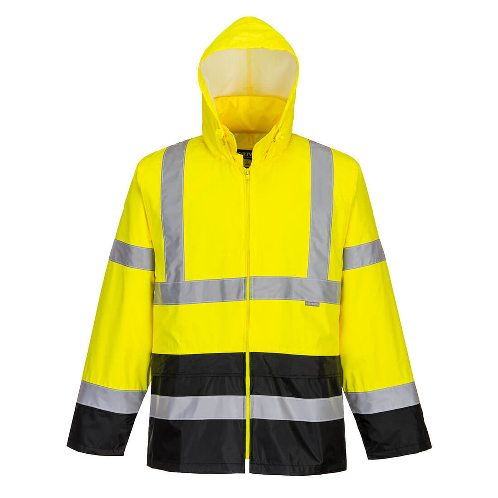 Jacheta de Ploaie Hi-Vis Contrast - Galben/Negru