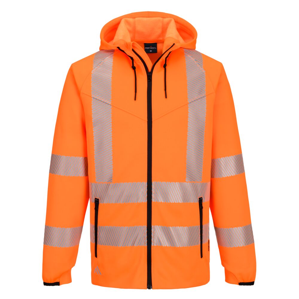 Hanorac cu fermoar KX3 Sport Hi-Vis - Portocaliu