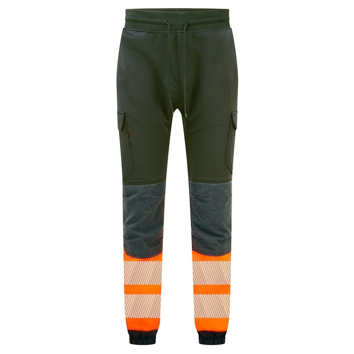 Pantaloni PW3 Hi-Vis Flexi Class 1 Jogger - Negru/Portocaliu