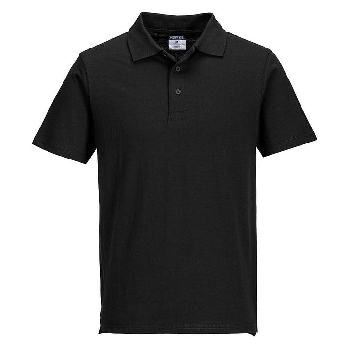 Tricou polo din Jersey ușor (48 într-o cutie) - Negru