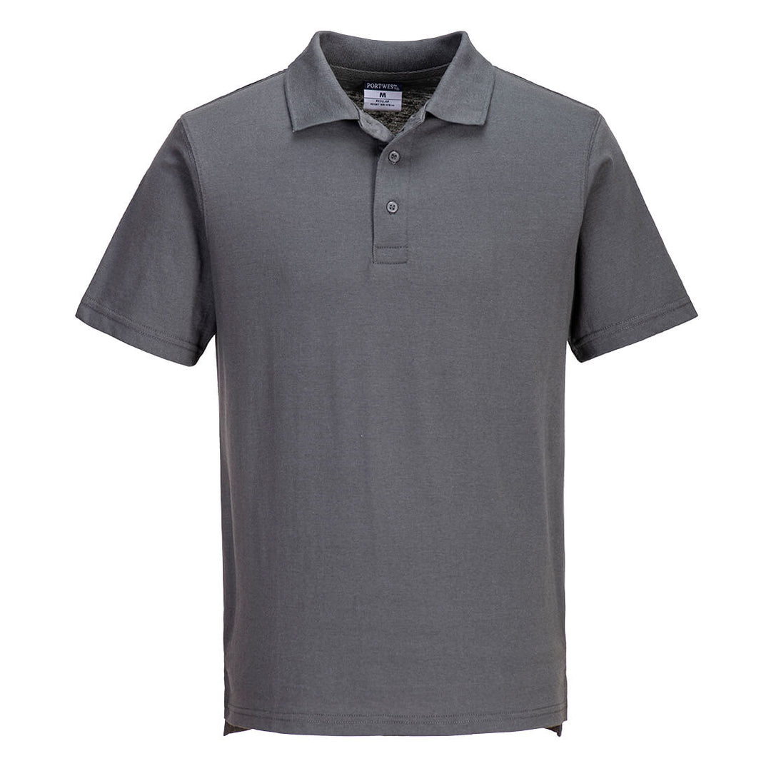 Tricou polo din Jersey ușor (48 într-o cutie) - Gri Zoom