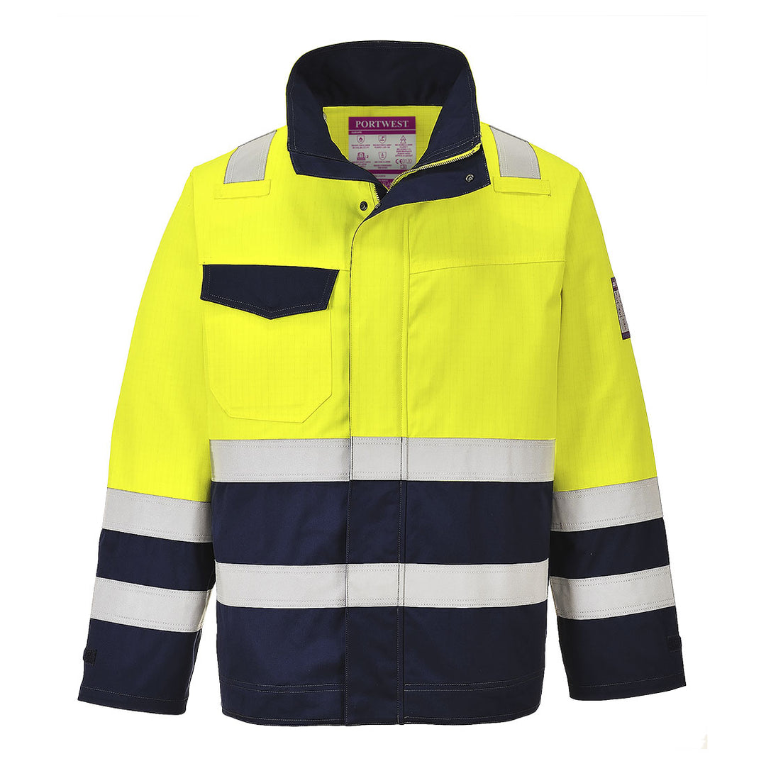Jacheta Hi-Vis MODAFLAME - Galben/Navy